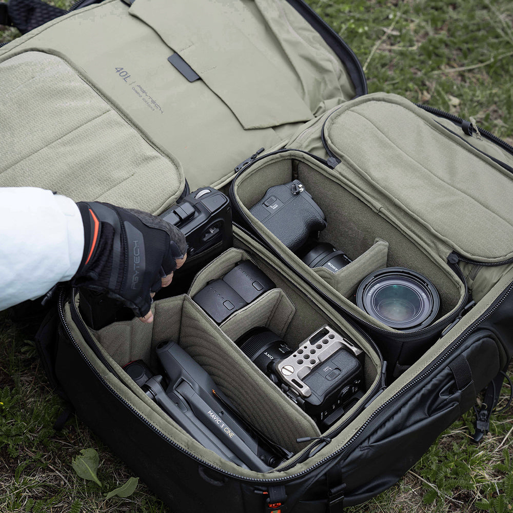 OnePro Flex Backpack 40L (サンセットオレンジ) + カメラ インサート Mサイズ