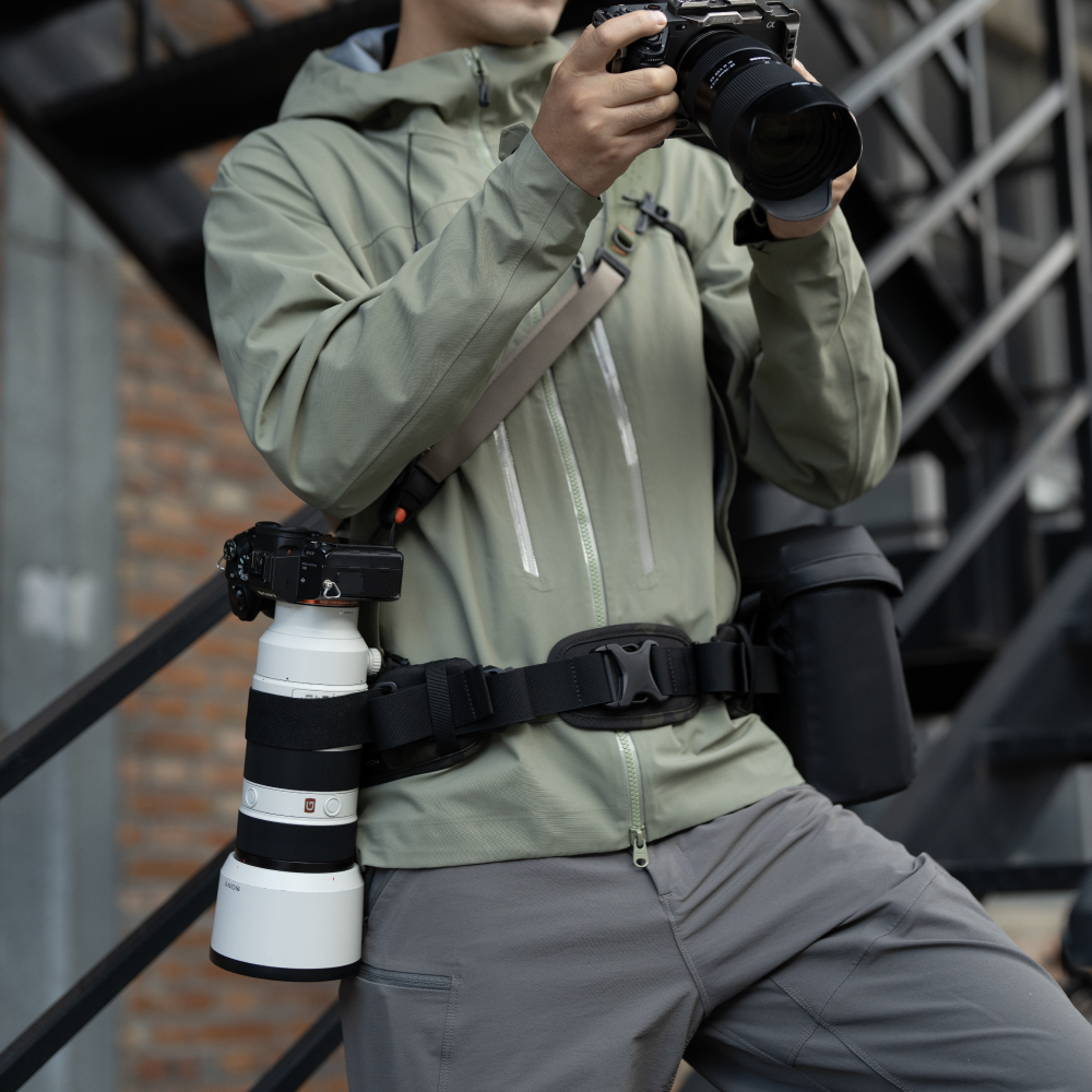 OneMo フォトグラファーズ ウエストベルト (コヨーテブラウン)