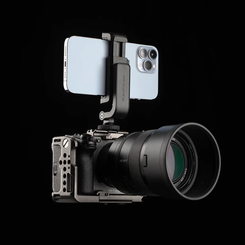 コールドシュー付スマートフォンホルダー 角度調整可能