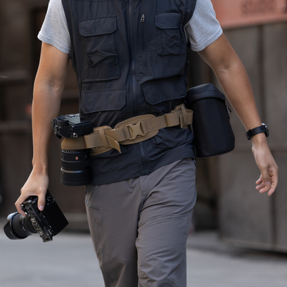 OneMo フォトグラファーズ ウエストベルト (ダークナイトカモ)