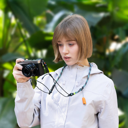 【予約】カメラストラップ スリム (オーロラブルー)