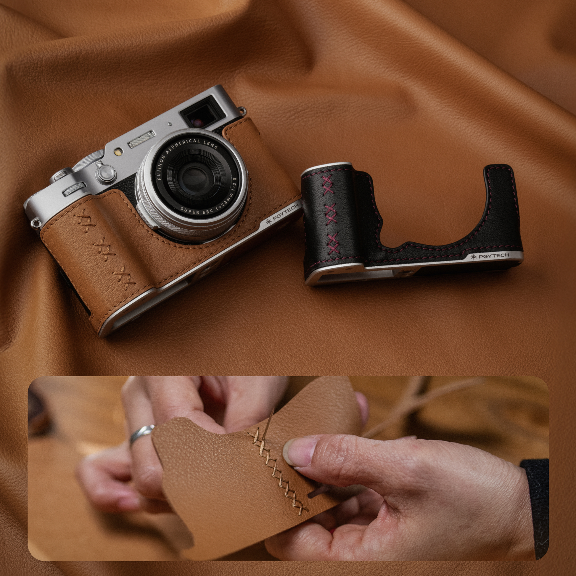 レザー カメラケース (FUJIFILM X100Ⅵ用 / クレイブラウン) – PGYTECH レザー カメラケース (FUJIFILM X100Ⅵ用 / クレイブラウン) – PGYTECH
