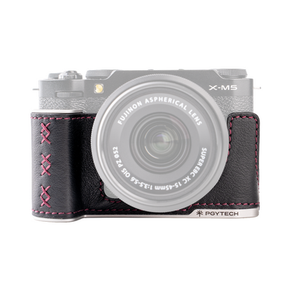 【予約】レザー カメラケース (FUJIFILM X-M5用 / ミッドナイトブラック)