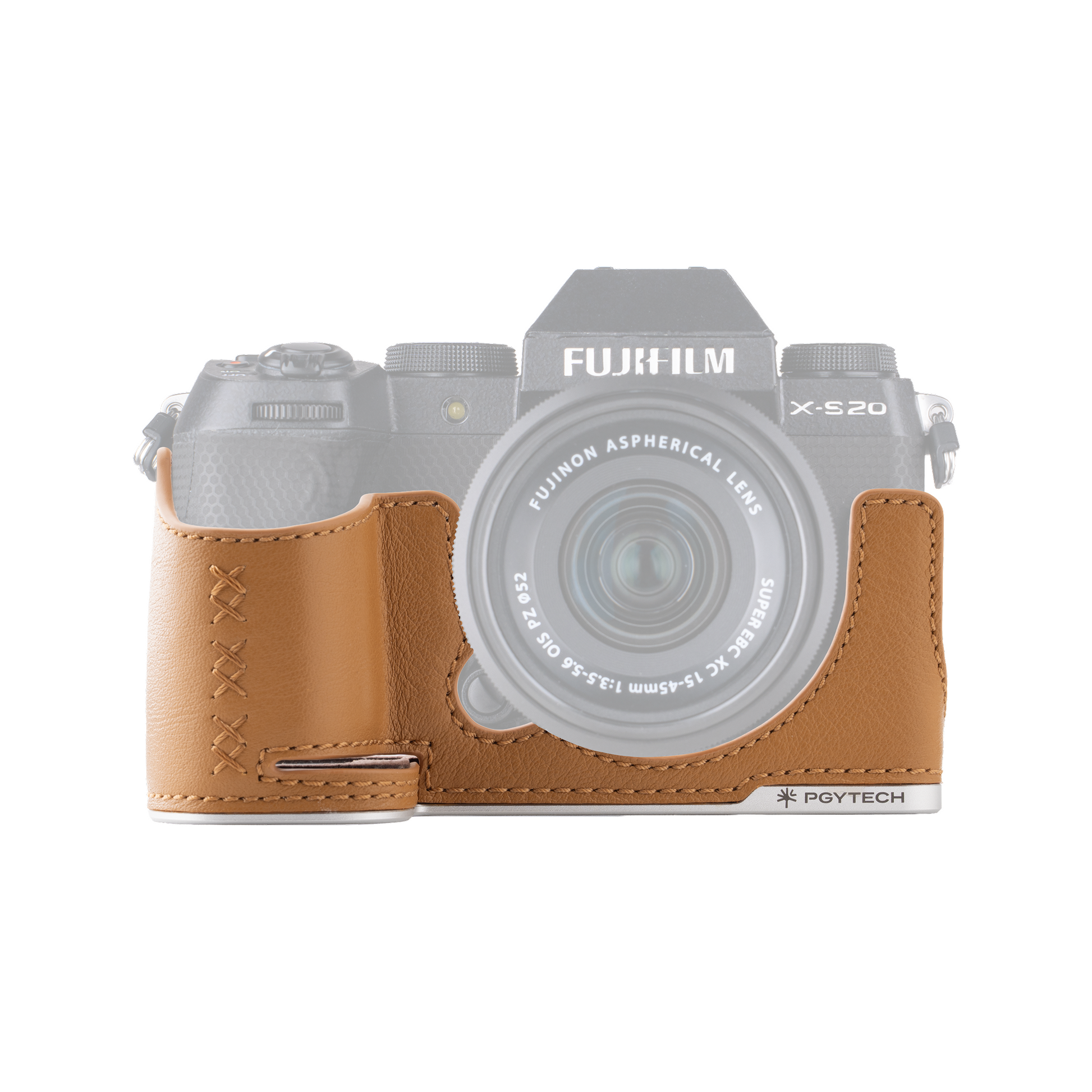 レザー カメラケース (FUJIFILM X-S20用 / クレイブラウン) – PGYTECH レザー カメラケース (FUJIFILM X-S20用 / クレイブラウン) – PGYTECH