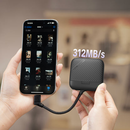 CreateMate 高速ミニカードリーダー内蔵ケース (クラシックブラック)