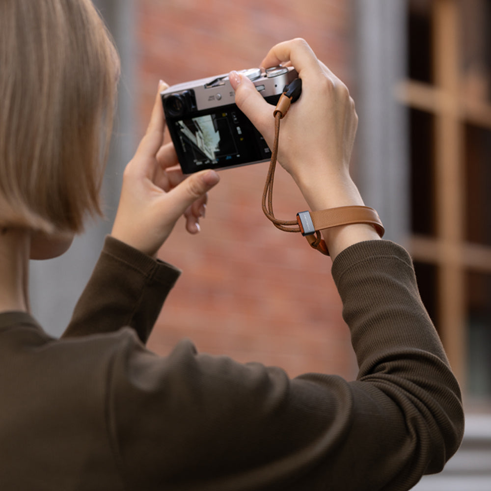 カメラリストストラップ スリム (ライラックパープル)