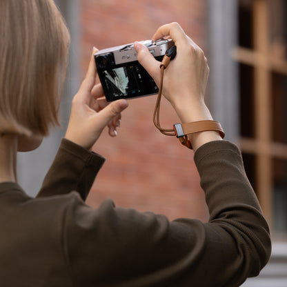 カメラリストストラップ スリム (ライラックパープル)