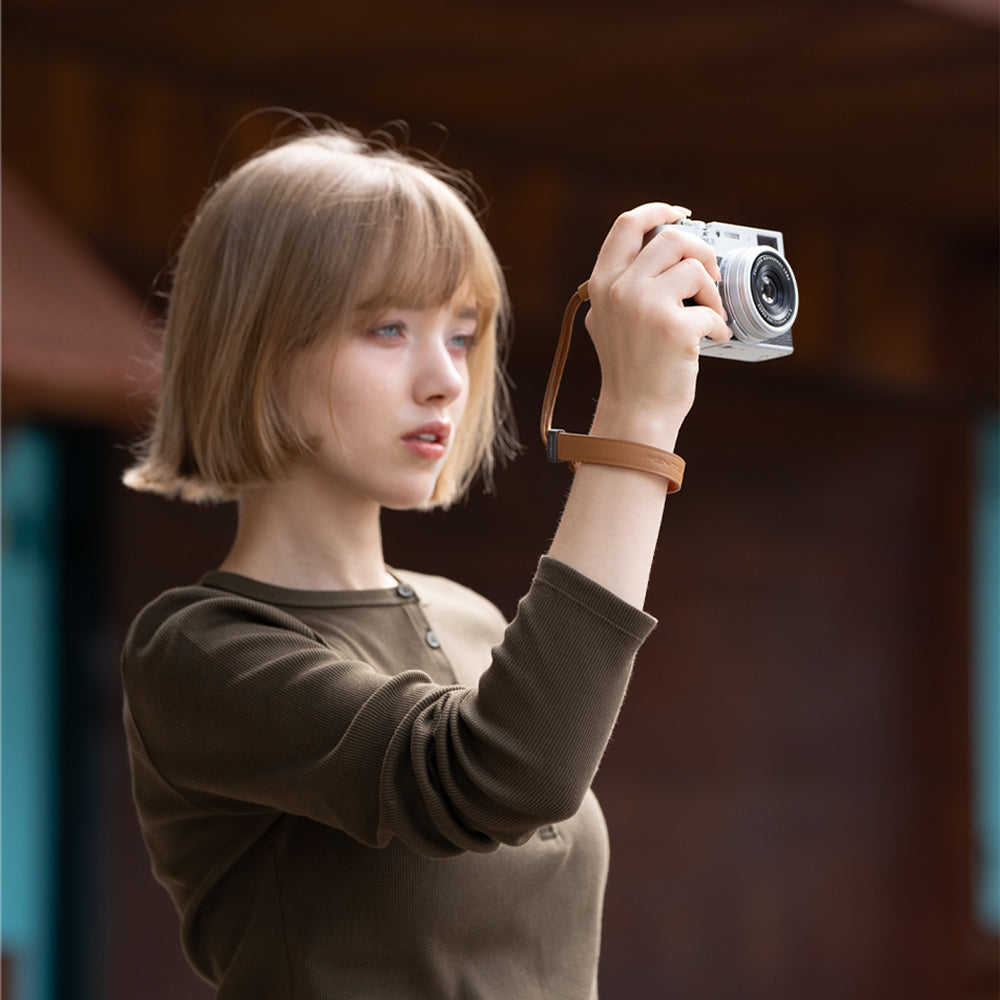 カメラリストストラップ スリム (ライラックパープル)