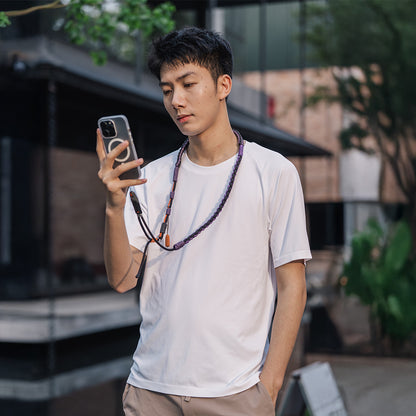 LinkGo スマートフォン ストラップ (シーブルー)