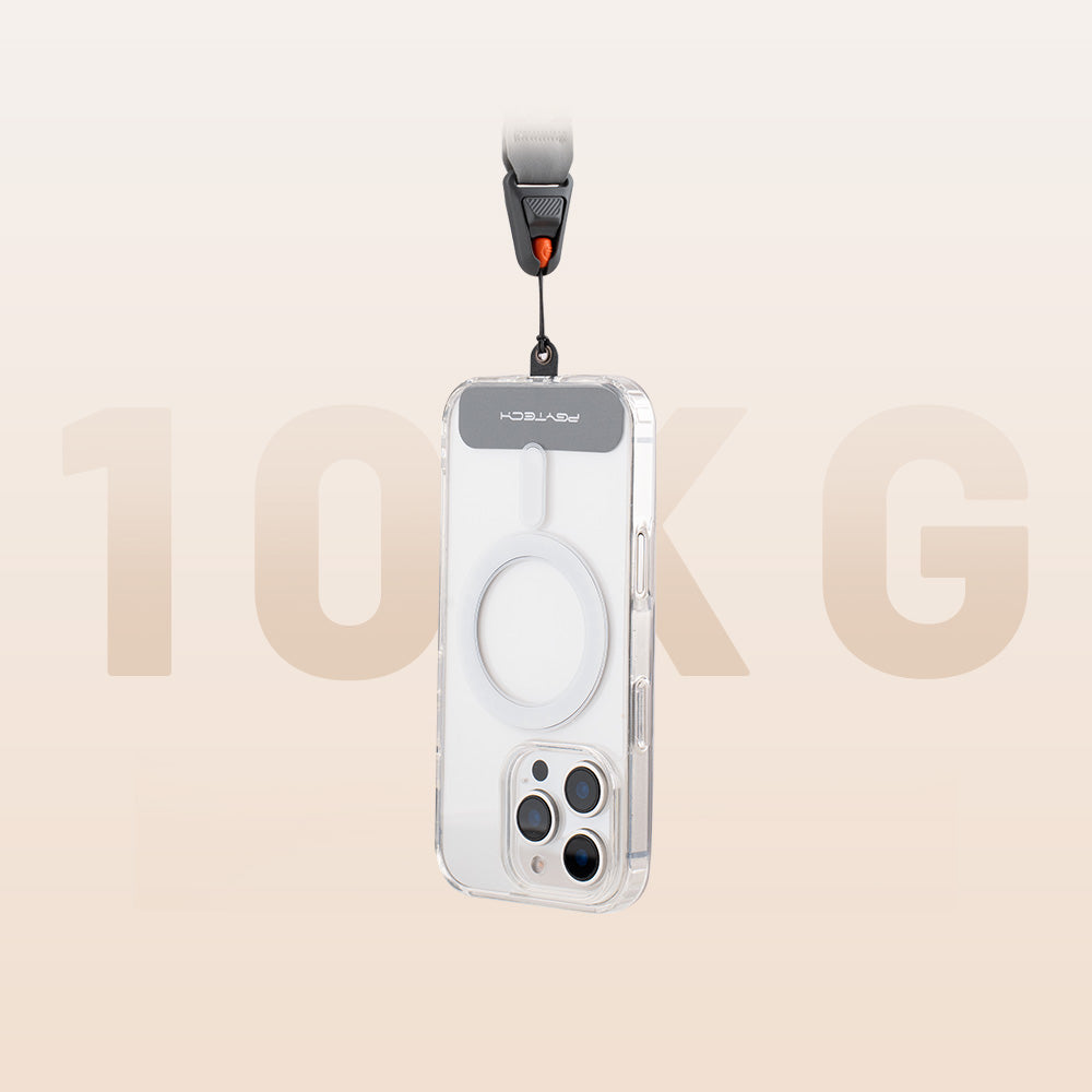 LinkGo スマートフォン ストラップ (ミスティ グレー)