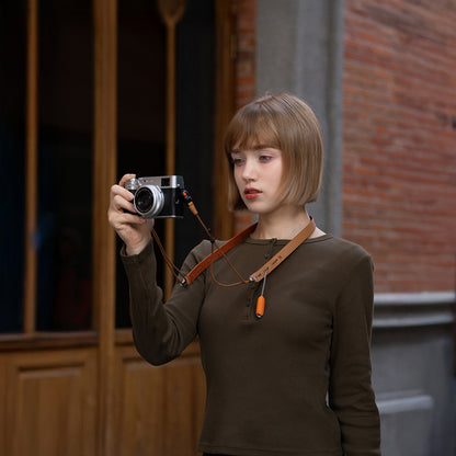 【予約】カメラストラップ スリム (ミッドナイトブラック)