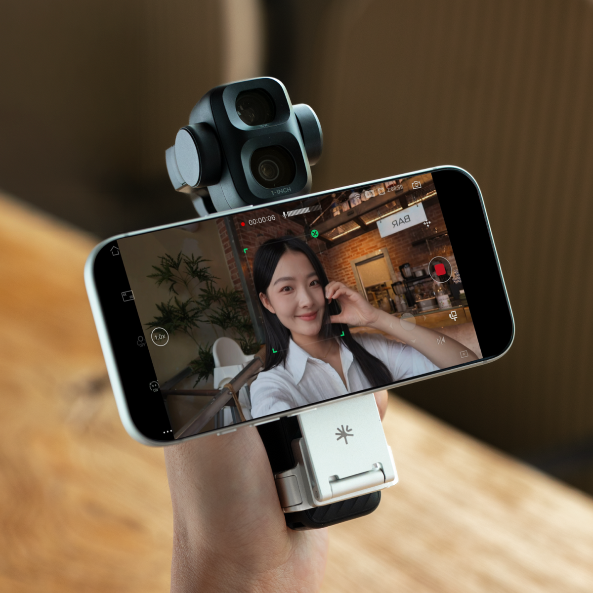 Osmo Pocket 3/4/4P用 マグネット式拡張アダプター (ムーンライトシルバー)