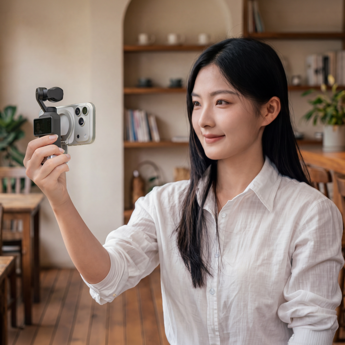 Osmo Pocket 3/4/4P用 マグネット式拡張アダプター (ムーンライトシルバー)