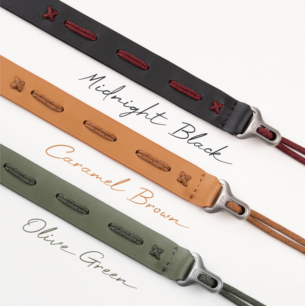 【予約】カメラストラップ スリム (ミッドナイトブラック)