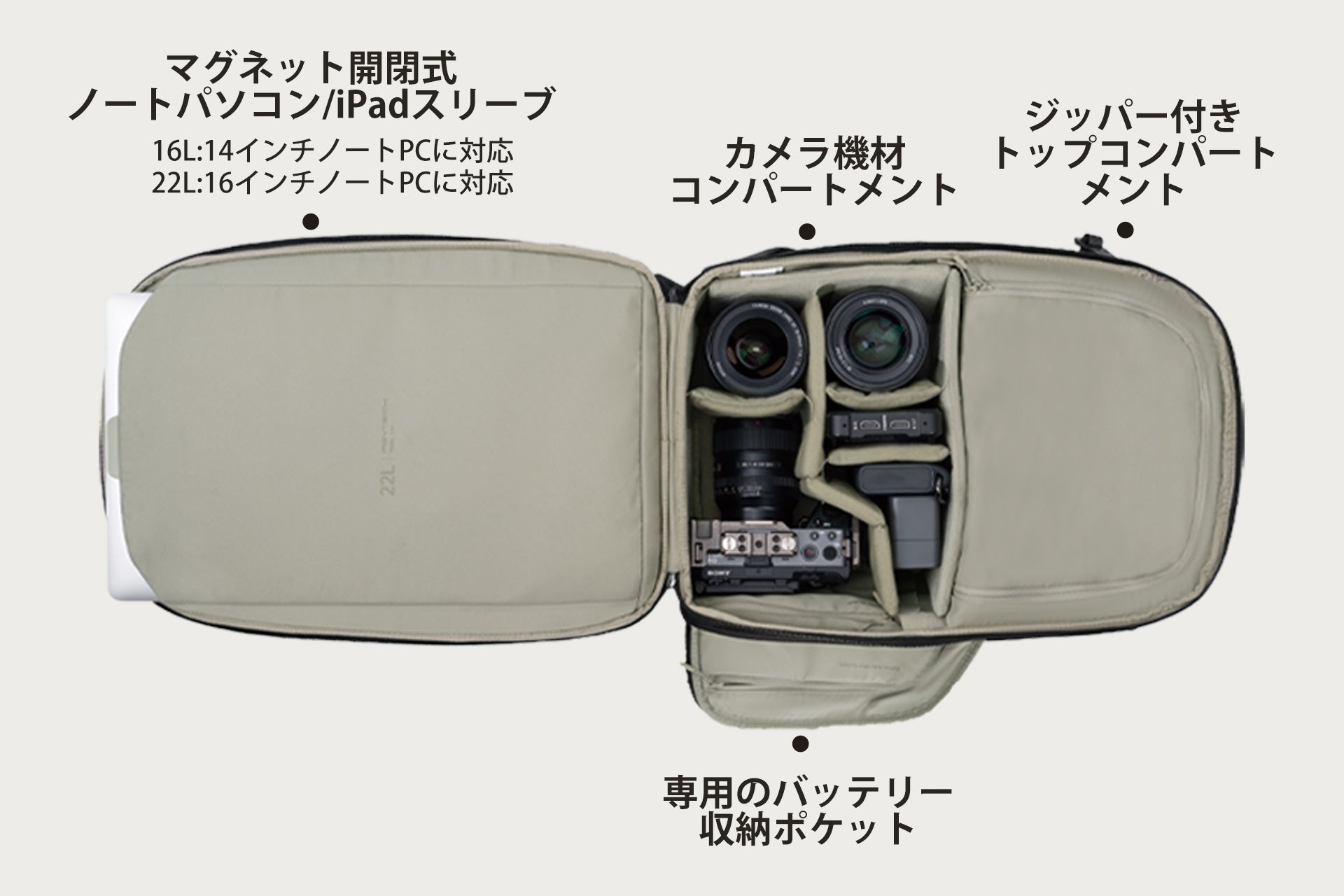 OneGo Lite Backpack 16L (フォレストグリーン) – PGYTECH-JAPAN 公式